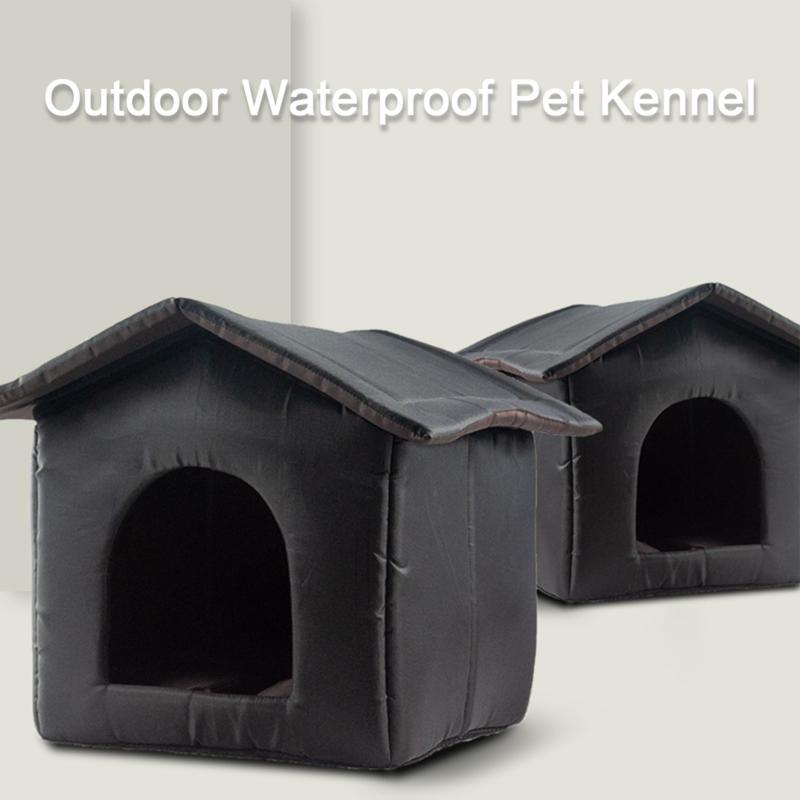 [2-3 day arrival]Outdoor Cat House Waterproof Breathable Pet Bed Dog Kennel Stray Cats Shelter UK 3
