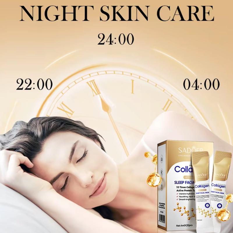 Active Protein Technology Sleep Facial Mask for Skin Repair -10 Times Collagen Content -Comfort 3