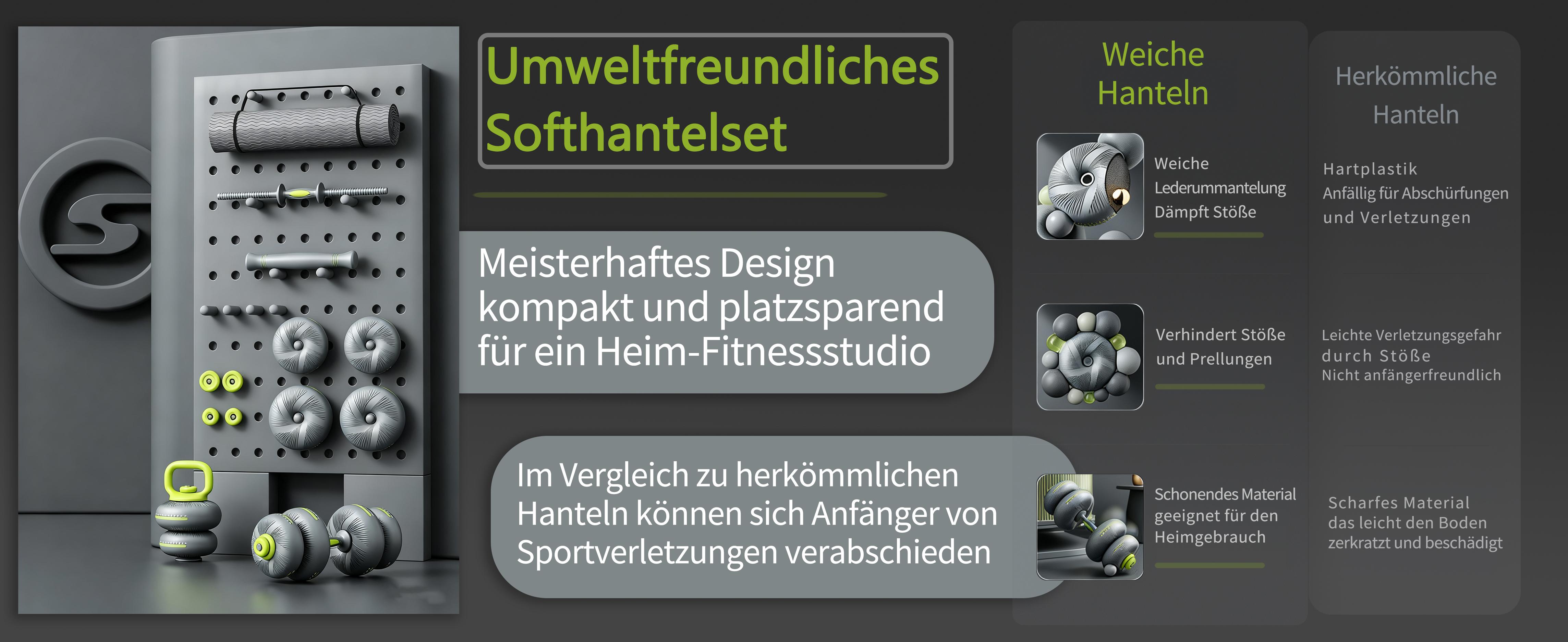 Verstellbares Hantel- Und Langhantel-set 20kg Für Das Training_voghion.com