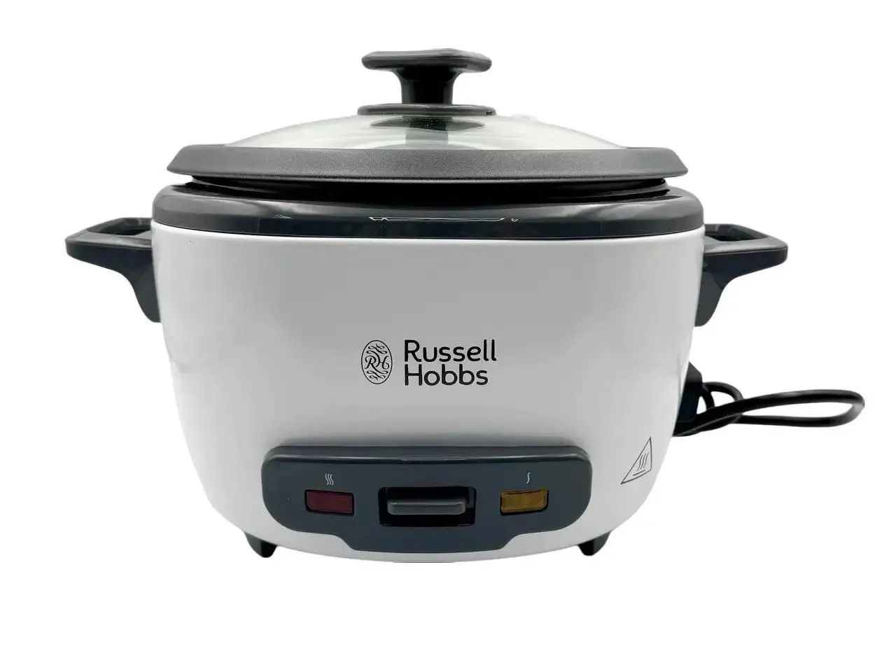 Russell Hobbs Large Rice Cooker Vegetable Steamer - Cooks Up to 14 Servings, Automatic Keep-Warm Function, Dishwasher Safe, 500W, White