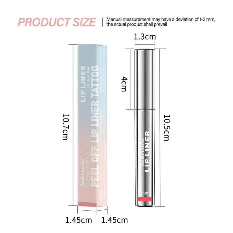 Lip Stain Peel Off - Long Lasting, Waterproof Nude Lip Tint, Transfer Proof Natural Lip Stain Kit yummy  lip 7