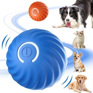 Gift For Pets, Interactive Bouncing Ball for Dogs, 1 Count Automatic Smart Vibrating Toy, Self Moving Rotating Stimulating Pet Entertainment, USB Rechargeable Pet Toy