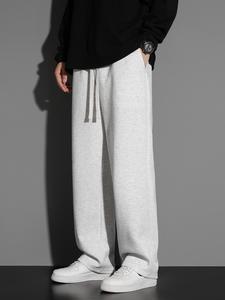 Men's Solid Color Drawstring Waist Sweatpants, Regular Fit Casual Comfy Jogger Pants for Daily Wear, Men's Trousers for All Seasons