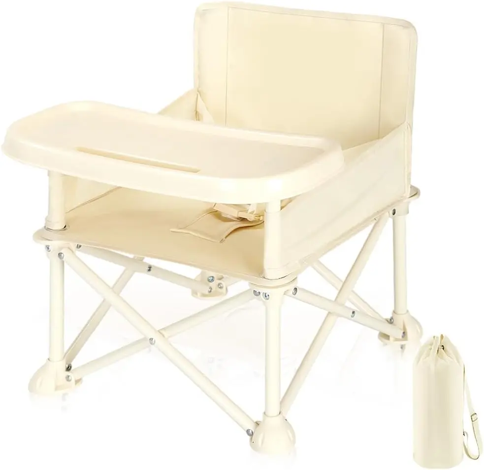 Baby Highchair Foldable Folding Infant Feeding Toddler Table Chair Travel Seat