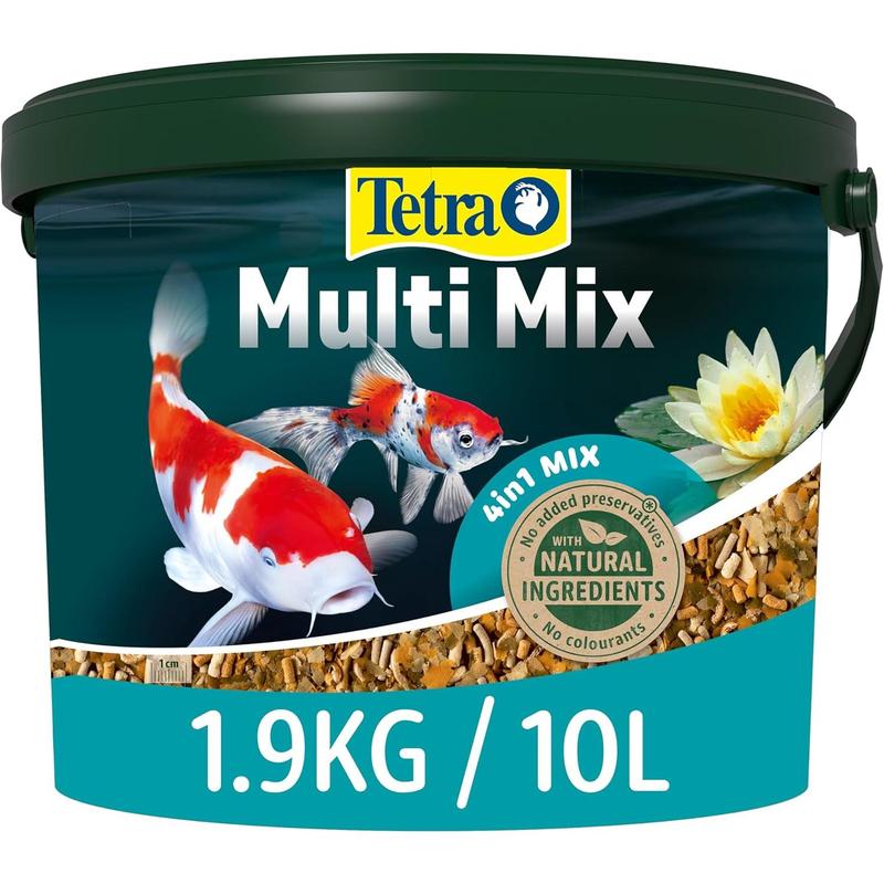 Tetra Multi Mix Pond Fish Food Variety 1.9kg - biologically balanced for mixed fish stock 0