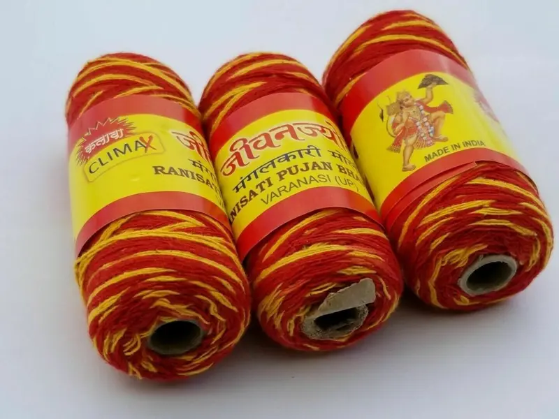 3x mauli thread pack mouli good luck dhaga wedding kalawa sacred hindu religious 4