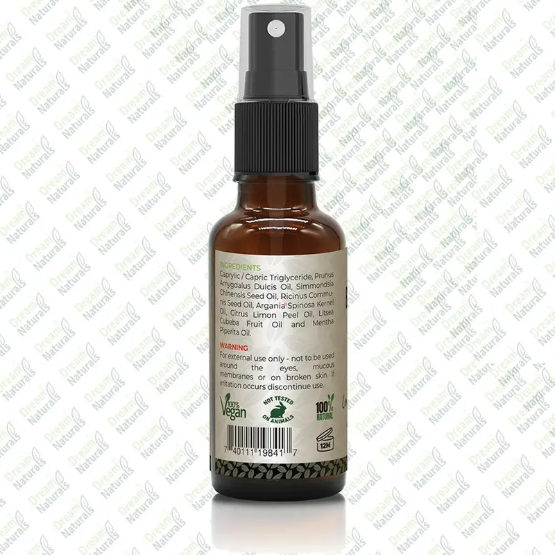 Dream Naturals - Lemon, May Chang and Peppermint Beard Oil - 30 ml - Nourishing Hydration, Enhance Growth, Control Frizz, Sooth Irritation and redness Hair Care Aroma 3