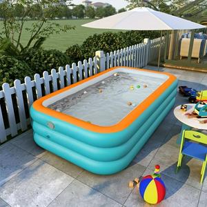 Inflatable Swimming Pool, Durable Pvc Inflatable Swimming Pool, Inflatable Swimming Pool for Teens, Family Gatherings, Holidays and Birthdays, Portable Swimming Pool