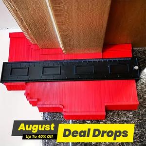 Contour Gauge, 1 Count Precision Shape Duplicator, Versatile Plastic Ruler for Corners, Wood, Carpet, Tiles & Laminate, Perfect Tool for DIY Woodworking Enthusiasts