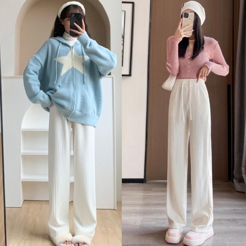 Ultra-Light Crinkle Wide-Leg Cloud Pants – Lightweight Summer Lounge Trousers Bottoms for Women 0