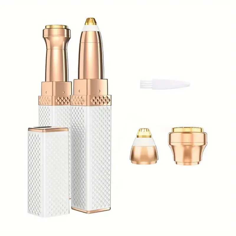 1pc Rechargeable 2-in-1 Eyebrow Razor and Hair Shaver with LED Light - Painlessly Remove Peach Fuzz, Facial Hair, Eyebrows, Lips 6