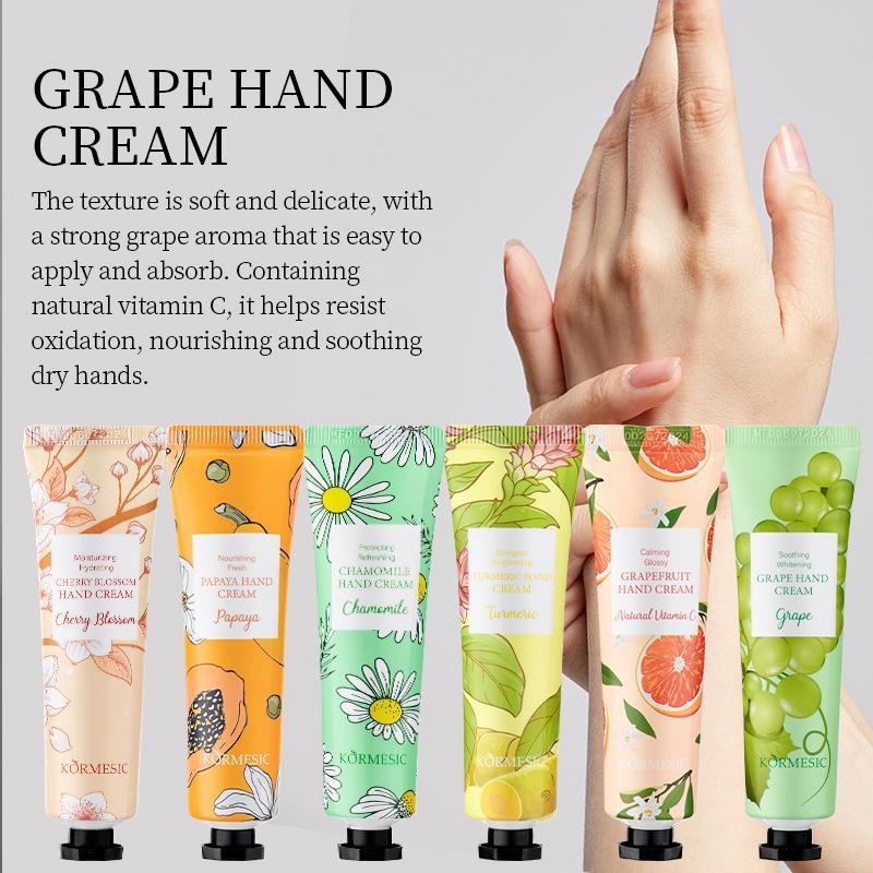 【 Luxury Gift 1】 Random Fruit Fragrance, Fruit Hand Cream KORMESIC Flower Fruit Hand Cream 30g 3