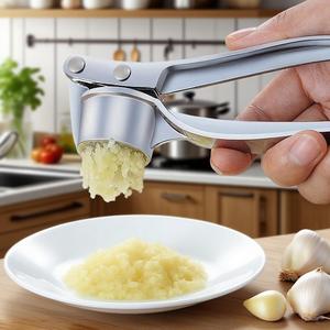 Manual Garlic Press, Handheld Garlic Crusher, Garlic Pressing Tool, Kitchen Gadgets for Home Cooking, Household Kitchen Products, Utensils