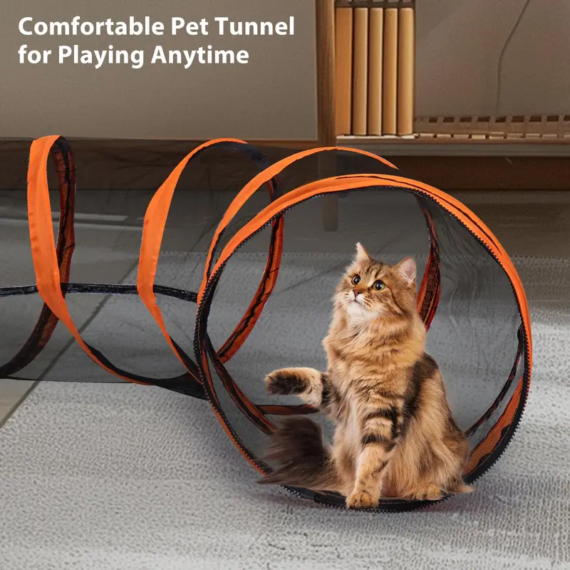 Pet Tunnel Dog Playpen Tunnel Cage House Portable Interactive Play Tent Big Pet Cat Dog Playpen Outdoor Folding Play Tent Tunnel Portable House 5