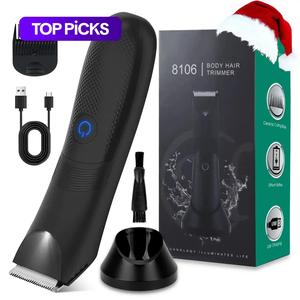 Body & Manscaping Trimmer for Men, Cordless Body Hair Trimmer, USB Rechargeable Trimmer, Waterproof Beard Trimmer Electric Shaver, Men's Hair Removal Tool, Gift For Boyfriend #TOP PICKS