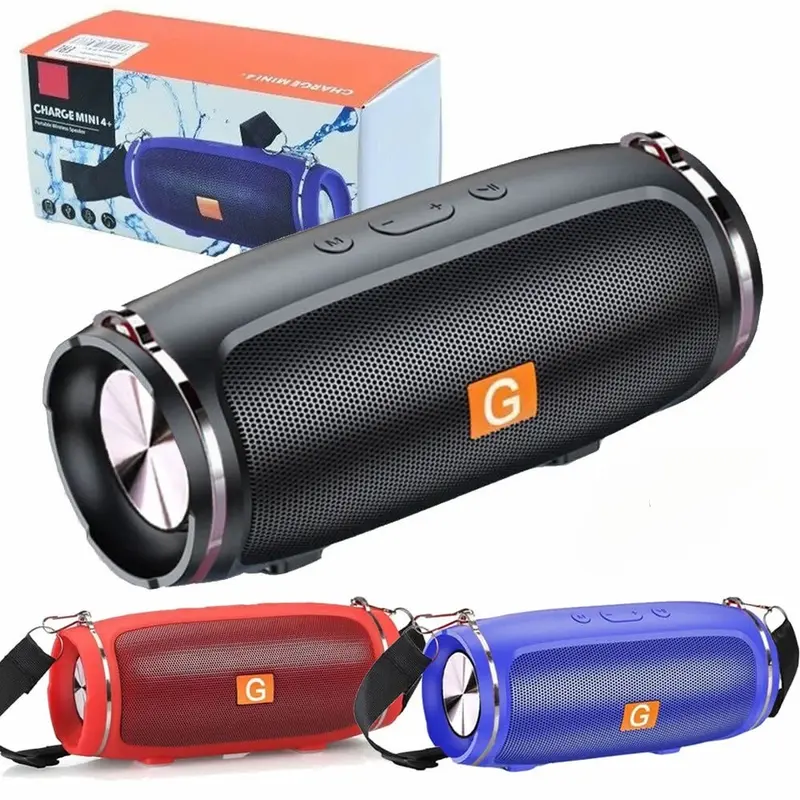 Portable Wireless Audio Bluetooth Speaker StereoBass Smartphone Loud USB Rechargeable FM Lossless Portable Phone Tablets Wireless Bluetooth Speaker Stereo Bass Loud Stereo Bass Speakers USB FM Games Black Speakers 3