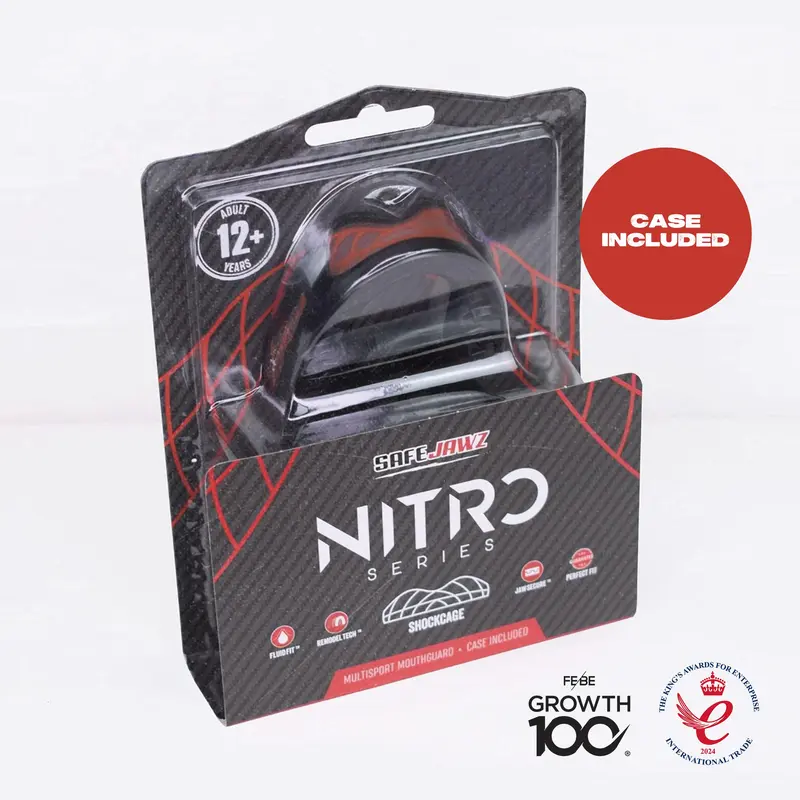 SAFEJAWZ Nitro Series Black and Red - Adult 4
