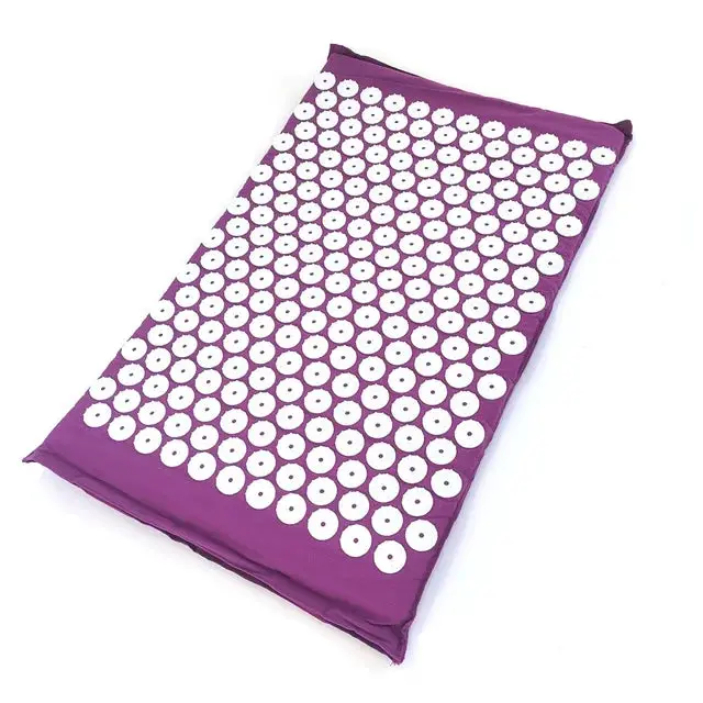 Yoga Massage Pads with Large Touchpoints for Better Neck Back and Foot Massage Household Massage Pillows in Purple Color 3