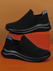 Summer Plain Low Top Slip on Sneakers, Casual Comfortable Sports Shoes for Daily Life, Breathable Non-slip Sneakers