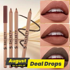 Long Lasting Matte Lip Liner Set, 12pcs/set Natural Wooden Lip Liner Pencil, Easy Coloring Lipstick, Lipliner Suitable for All Occasions Lip Cosmetic