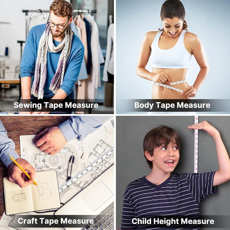 Retractable Measuring Tape Sided Flexible Ruler For For Body Measurements Craft Fabric Cloth Tailor Sewing Weight Loss 1