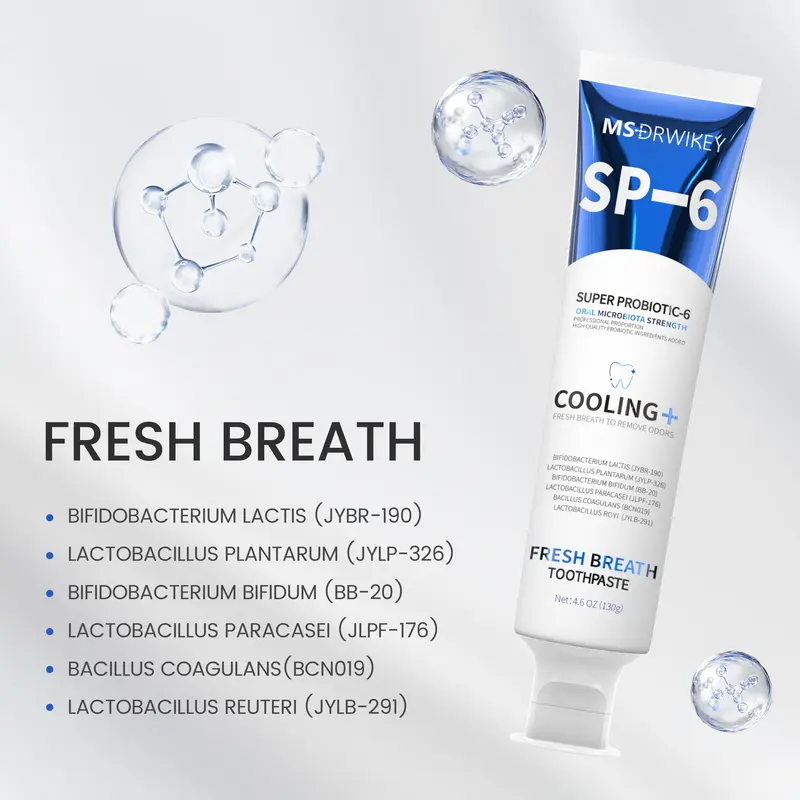 MSDRWIKEY 3-Pack Toothpaste Combo | 7Pro Fresh Formula | Fluoride-Free Enamel Repair & Sensitive Teeth Care | Fresh Mint 3