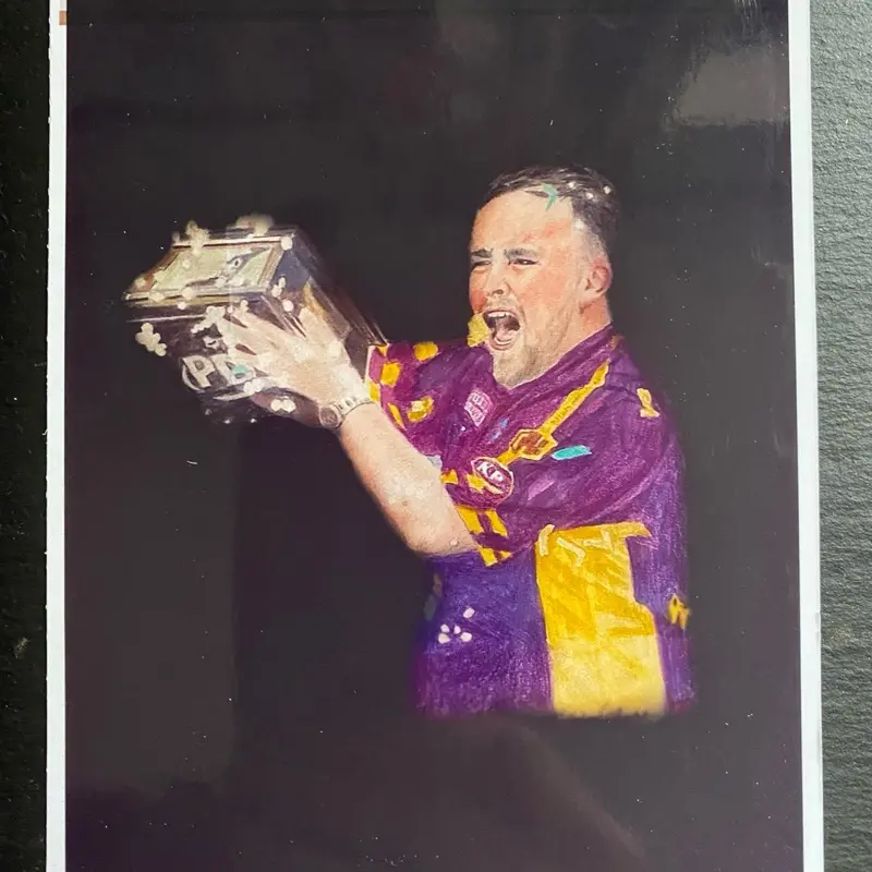 Luke Humphries Nathan Aspinall Print Sports Bar Mancave Artwork Darts - Dark Edition 1