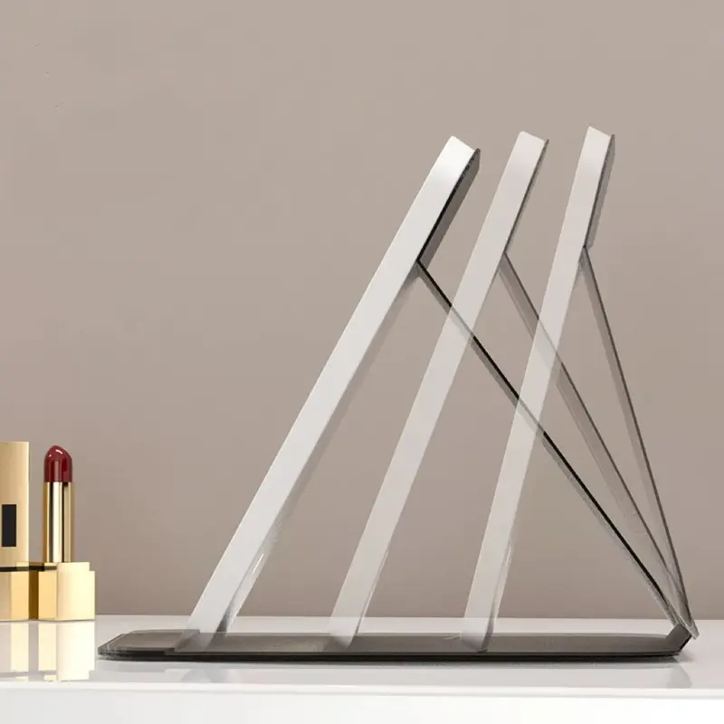 Portable Led Light Makeup Mirror, Rechargeable Desktop Electric Mirror, Foldable Makeup Mirror For Home, Dormitory, Bedroom, Living Room, For Gift, Decor 6