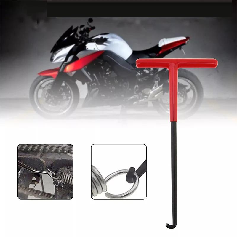 1/2 PCS Exhaust Spring Puller Tool Motorcycle Exhaust Spring Hooks, T Handle Hooks Snowmobile Spring Puller Removal Tool 3