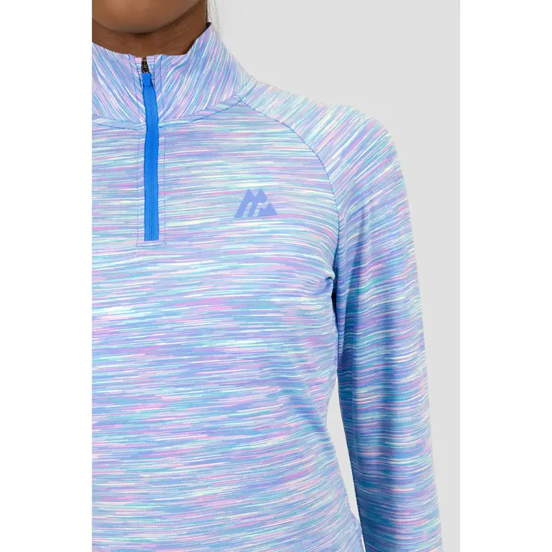 Montirex Women's Trail 1/4 Zip - Blue/Purple/White 4