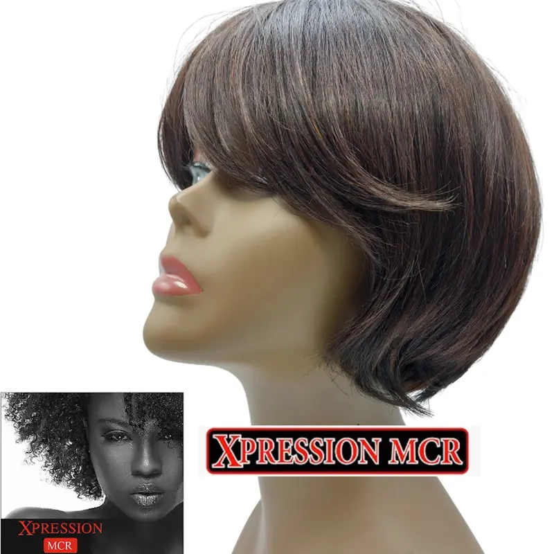 Dressmaker 100% Pure Human Emily Hair Natural Colour Short Straight Wig 0