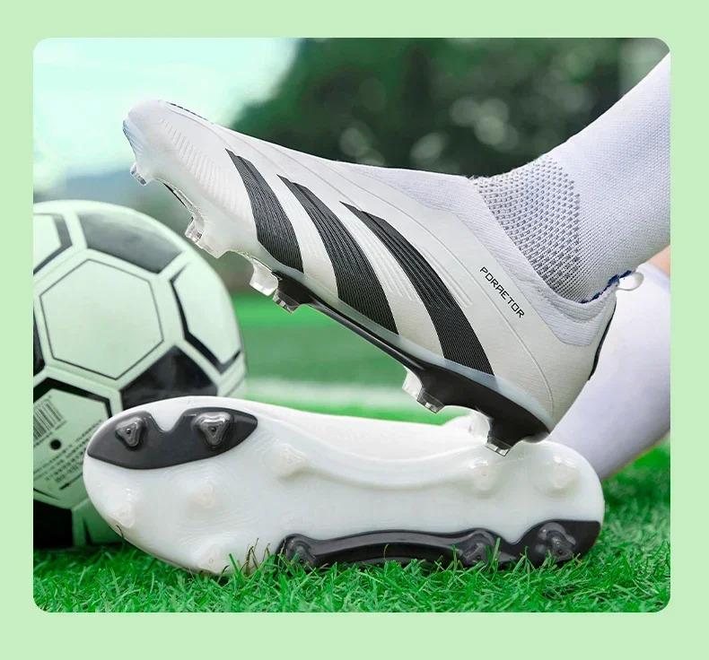 Product Introduction of New Men Original Football Shoes Indoor Society Professional Non Slip Soccer Ultralight Shoes Grass Training Kids Match Sneaker 7