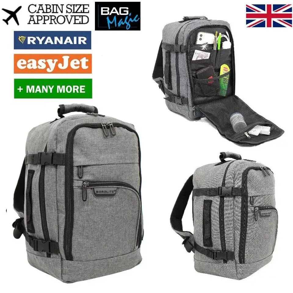 RYANAIR 40x20x25cm EASYJET Underseat Cabin Approved Backpack Rucksack Travel Bag