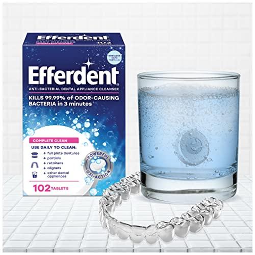 Efferdent Original Anti-Bacterial Denture Cleanser Tablets | 102 Count | Packaging May Vary 3