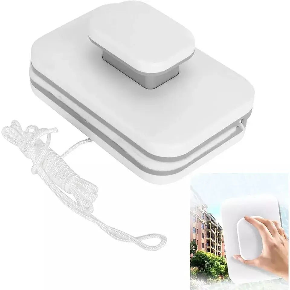 Magnetic Window Cleaner Tool Double Side Windows Cleaning Wiper Glass Brush UK