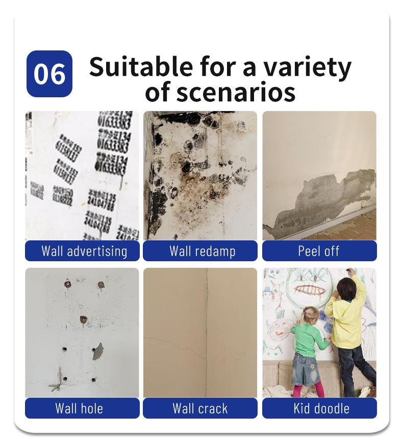 Product Introduction of Wall repair paste, white wall repair paste, waterproof and mildew proof putty paste, packaged in 500 barrels, with a complete set of repair tools 16