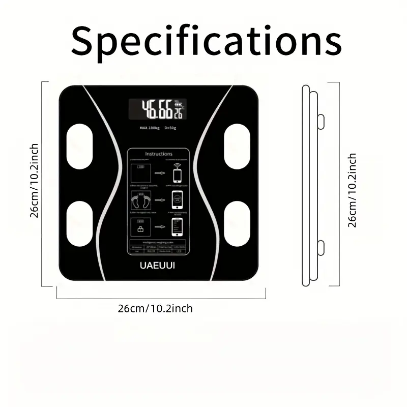 Intelligent electronic scale, weighing scale, body fat scale, fat scale, bathroom scale, household small body scale. 1