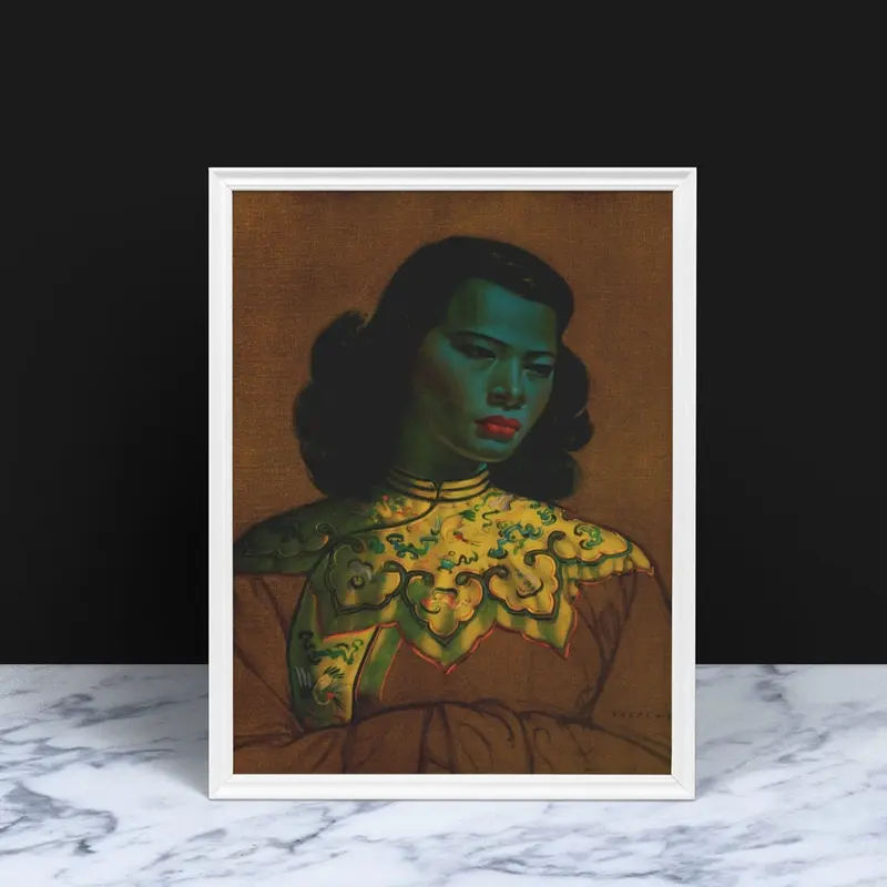 Chinese Girl. The Green Lady Print, Vladimir Grigoryevich Tretchikoff art print 3