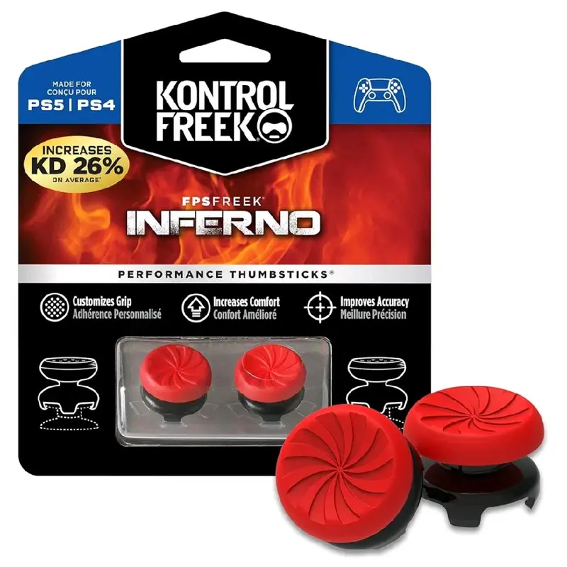 kontrol freek thumb sticks red ps4 ps5 thumb sticks Console Grip Game Controller Durable 0
