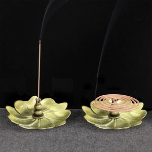 Metal Alloy Incense Holder Stick Incense Plate Burner Ash Catcher Joss stick