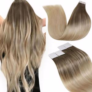 LaaVoo Tape in Hair Extensions Human Hair Highlights solid Tape in 20 Counts TikTokShopBlackFriday