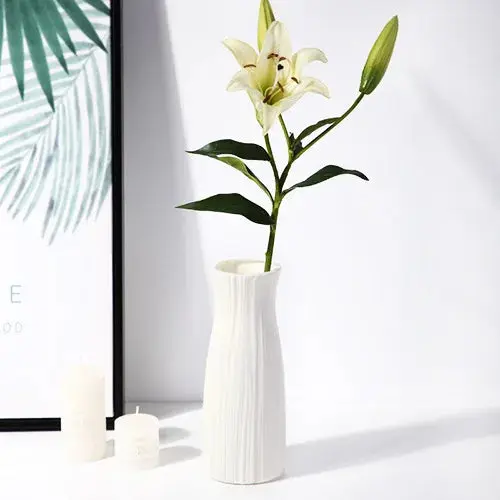 Nordic Style Plastic Flower Vase – Minimalist Home Decor for Living Room, Desk or Tabletop 6