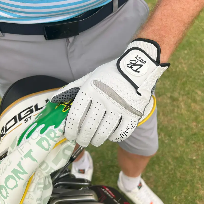 Cabretta Leather Golf Glove For Men - All Weather Grip 5
