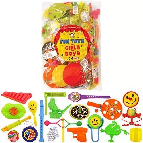 Fun Toys for Girls & Boys 100 Assorted Party Bag Toys Childrens Kids School Gift Party Pinata Fillers Toys Birthday Party Favors 2