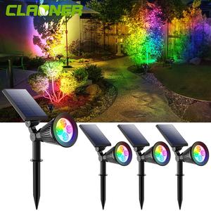 Solar Spot Lights LED Outdoor Garden Pathway Lawn Stake Lamp Landscape Decor