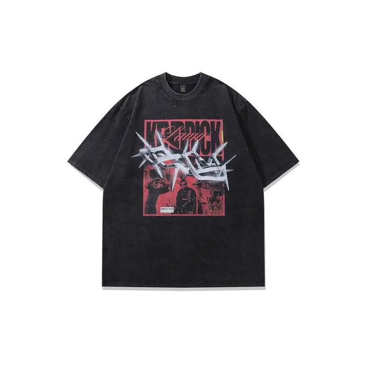 Kendrick Lamar t-shirt rapper print tee retro hip-hop top in vintage Fashion Womenswear 0