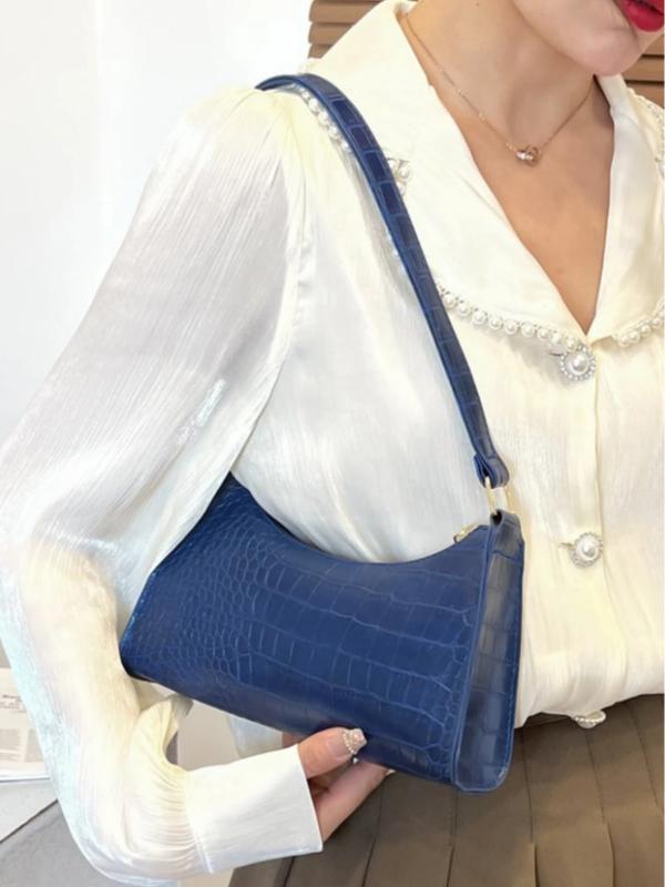 Crocodile shoulder bag, elegant highlight for every outfit, enhances modern and attractive beauty 1