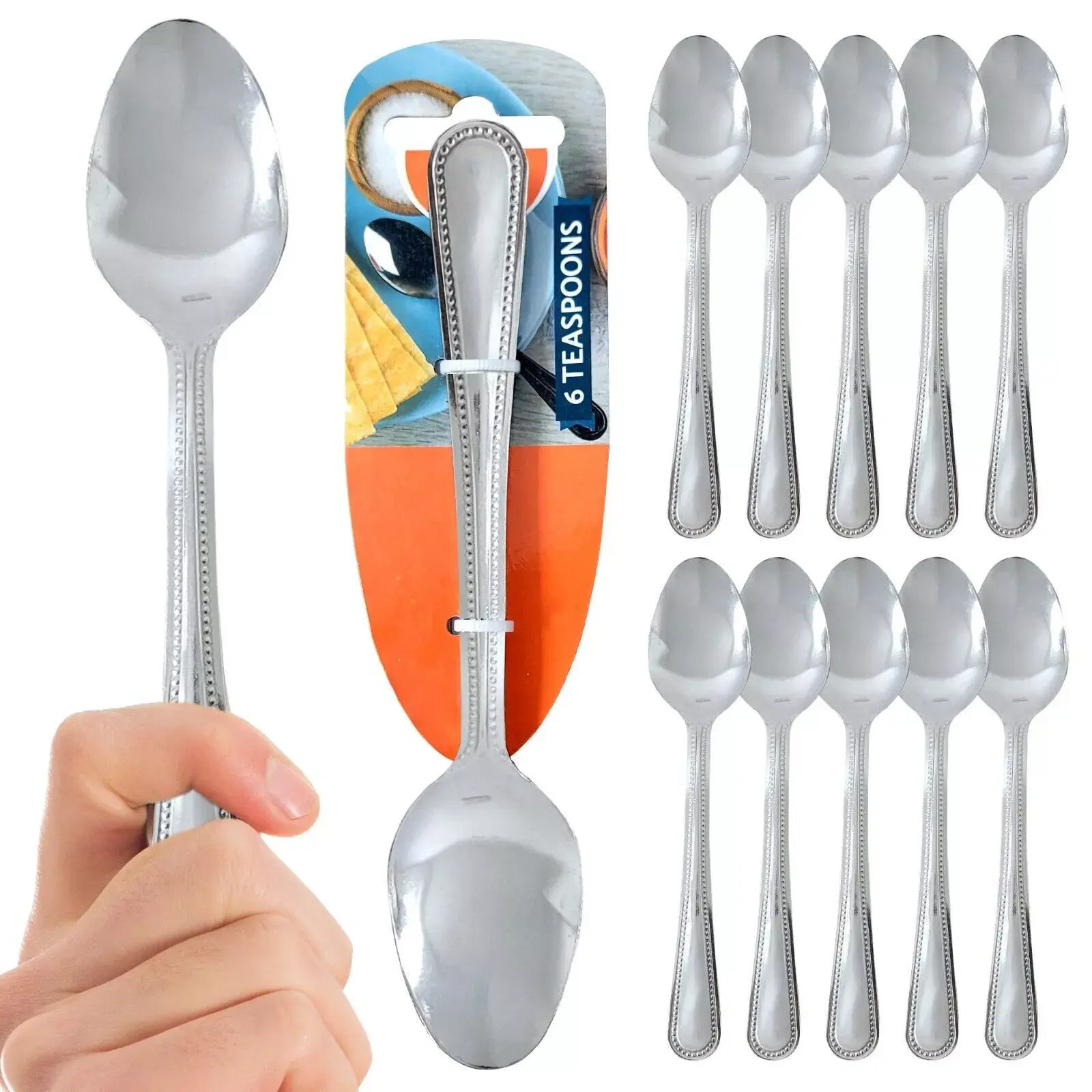 6 -36 Tea Spoons Stainless Steel Teaspoon Quality Cutlery Set Of Teaspoons Spoon