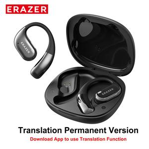 ERAZER X11 translation wireless earbuds, open BT 5.4 headset, support 135 languages, real-time translation headset, gaming BT headphones, HIFI sound quality, need downloading APP to use translation function, support Android and IOS