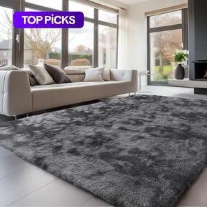 Solid Color Soft Fluffy Rug, Non-slip Area Rug, Decorative Carpet for Home Living Room Bedroom, Indoor Floor Mat, Modern Shaggy Rug